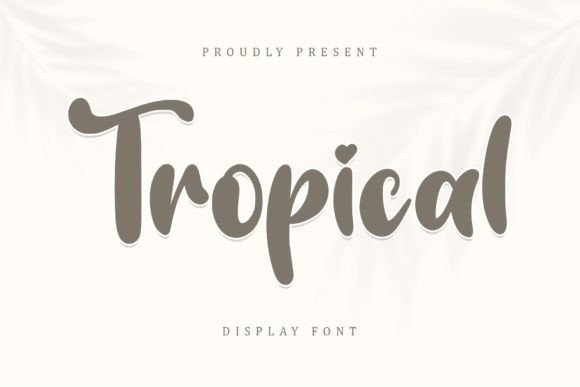 Tropical Font Poster 1