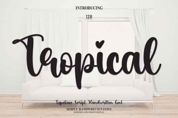 Tropical Font Poster 1