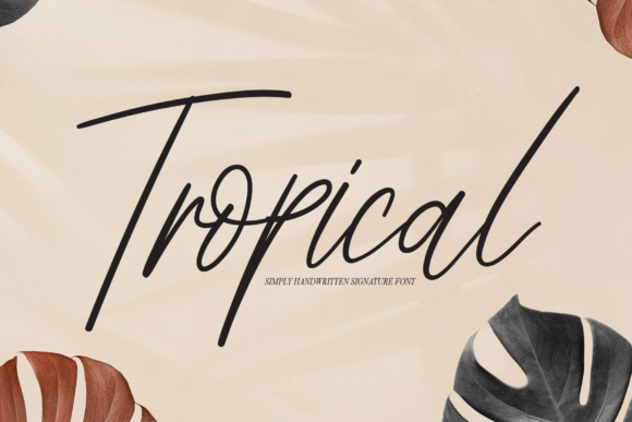 Tropical Font Poster 1