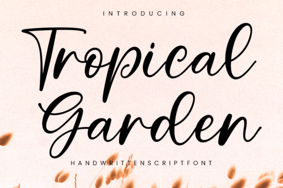 Tropical Garden Font Poster 1