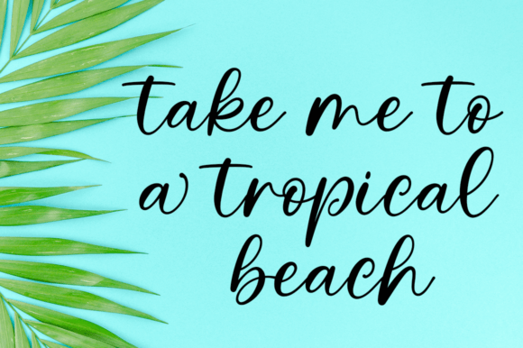 Tropical Garden Font Poster 4