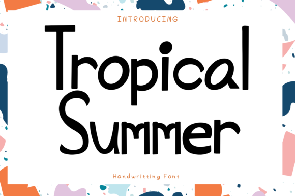 Tropical Summer Font Poster 1