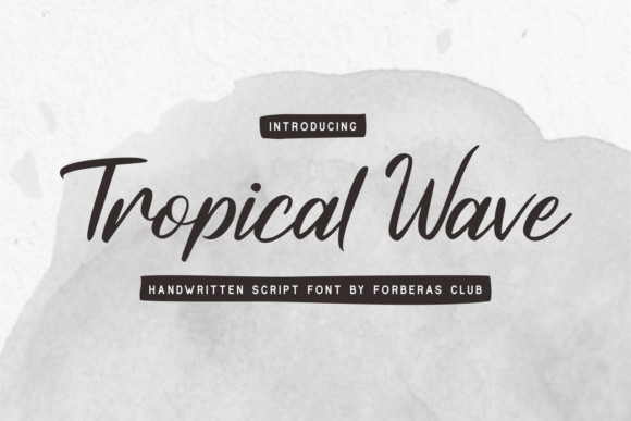 Tropical Wave Font Poster 1