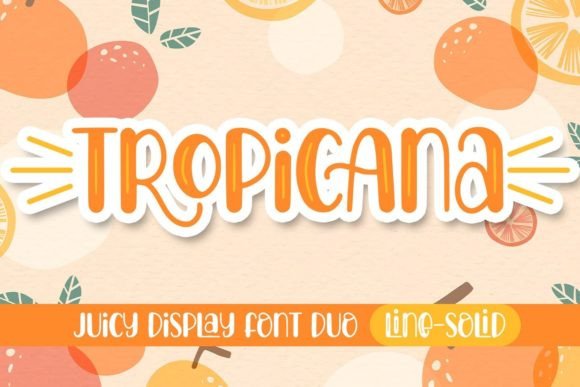 Tropicana Font Poster 1