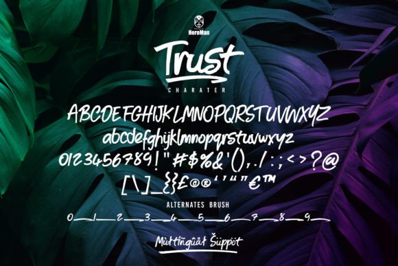 Trust Font Poster 7