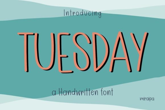 Tuesday Font Poster 1