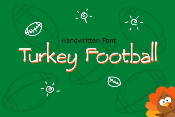 Turkey Football Font Poster 1