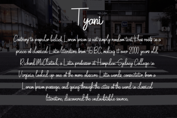 Tyani Font Poster 4