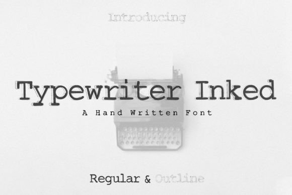 Typewriter Font Poster 1