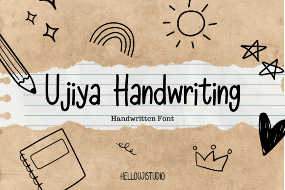 Ujiya Handwriting Font Poster 1