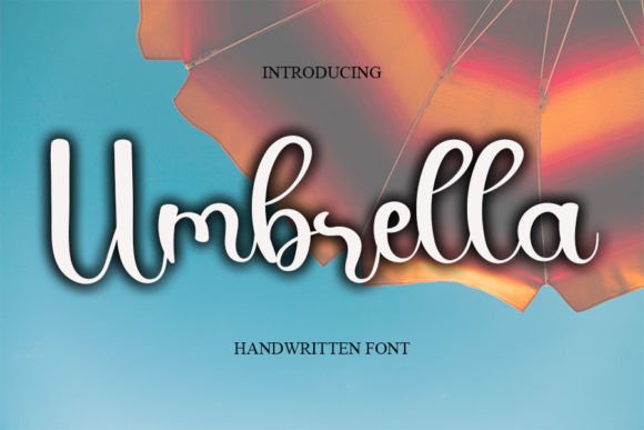 Umbrella Font Poster 1