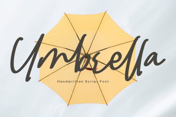 Umbrella Font Poster 1