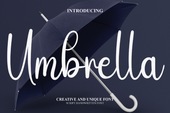 Umbrella Font Poster 1