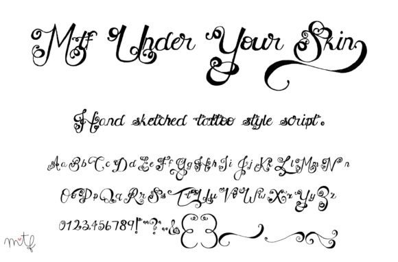 Under Your Skin Font