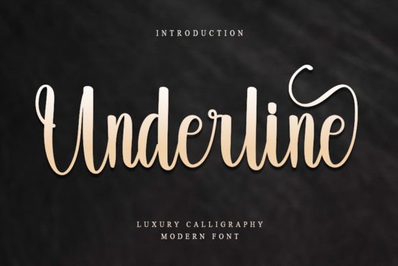 Underline Font Poster 1