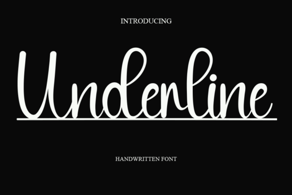 Underline Font Poster 1