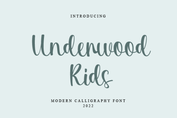 Underwood Kids Font