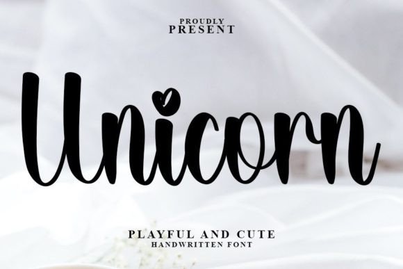 Unicorn Font Poster 1