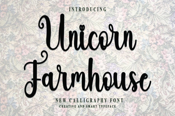 Unicorn Farmhouse Font Poster 1