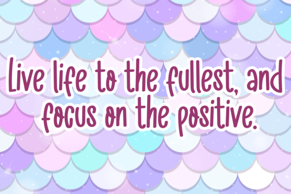 Unicorn Rainbow Font Poster 4