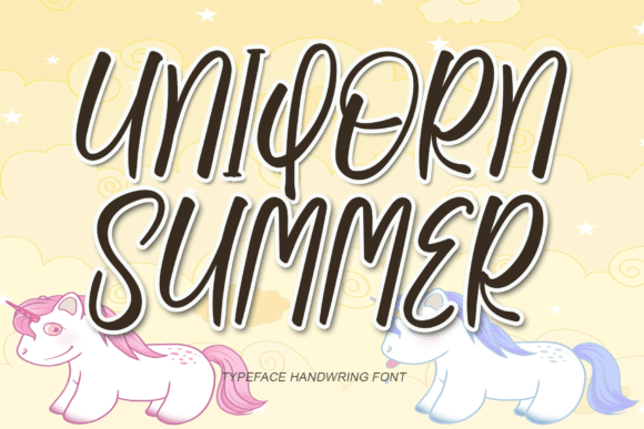 Uniqorn Summer Font Poster 1