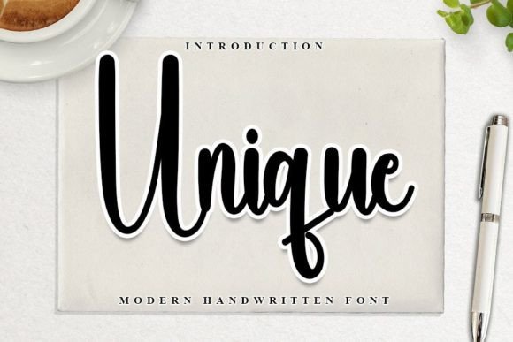 Unique Font Poster 1