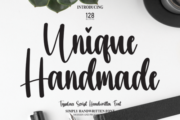 Unique Handmade Font Poster 1