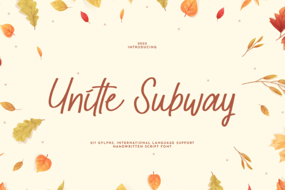 Unitte Subway Font Poster 1