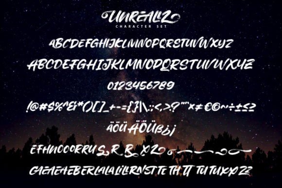 Unreallz Font Poster 5