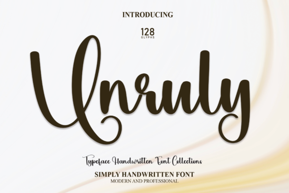 Unruly Font Poster 1