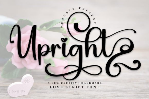 Upright Font