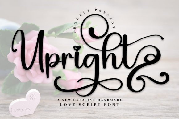 Upright Font Poster 1