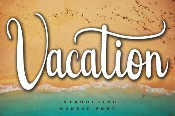 Vacation Font Vacation Font Poster 1