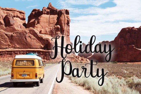 Vacation Font Poster 2