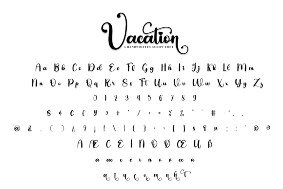 Vacation Font Poster 6