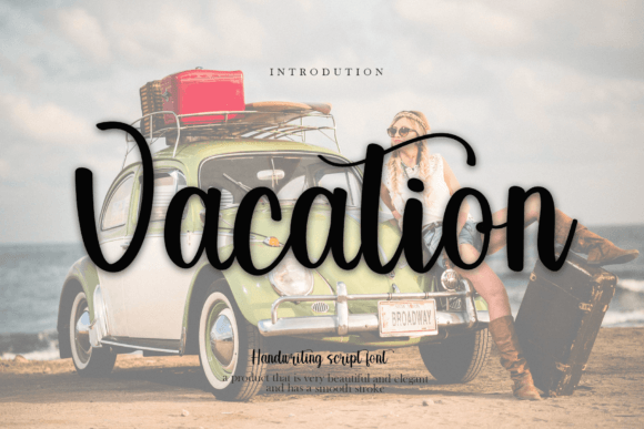 Vacation Font Poster 1