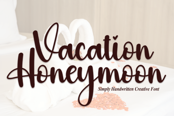 Vacation Honeymoon Font Poster 1