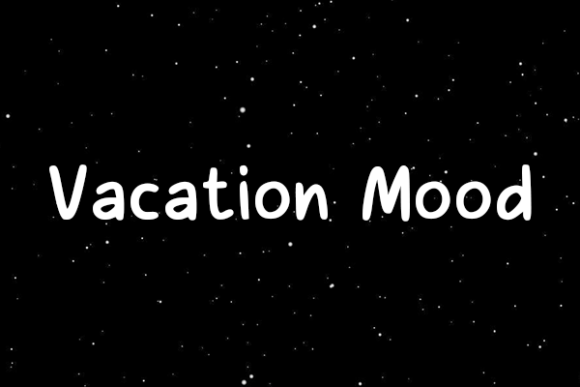 Vacation Mood Font Poster 1