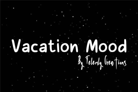 Vacation Mood Font Poster 2