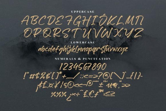 Vakantie Font Poster 13