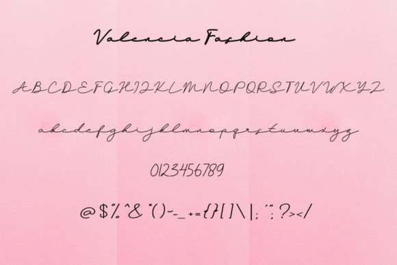 Valencia Fashion Font Poster 7