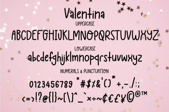 Valentina Font Poster 2