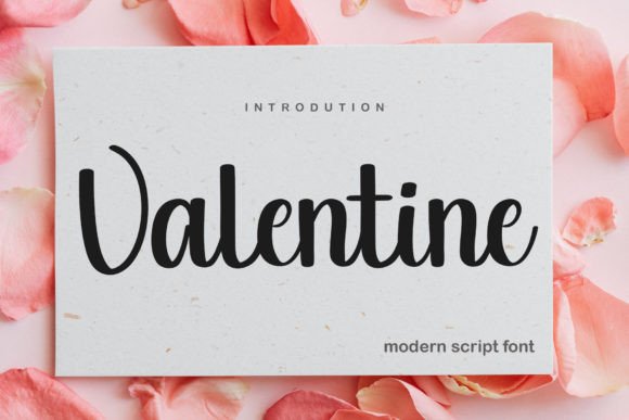 Valentine Font Poster 1