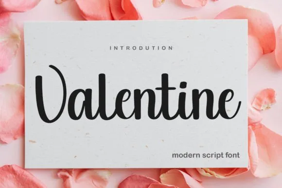 Valentine Font Valentine Font Poster 1