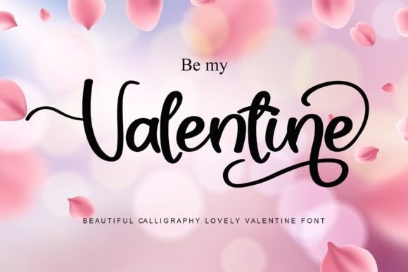 Valentine Font Poster 1