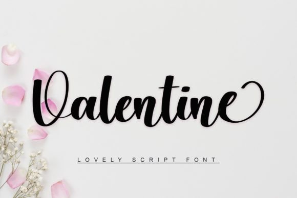 Valentine Font Poster 1