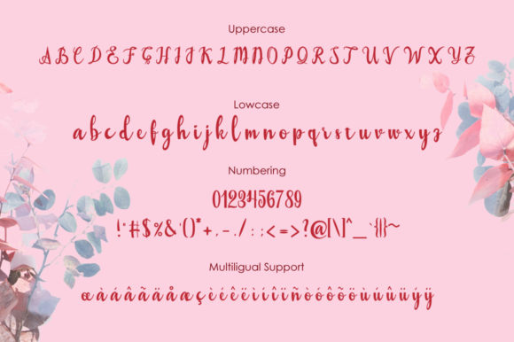 Valentine Font Poster 3