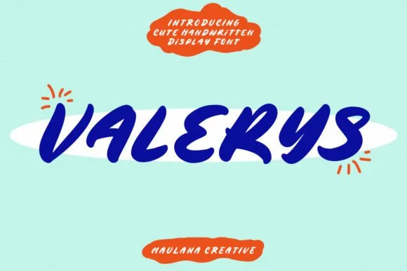 Valerys Font Valerys Font Poster 1