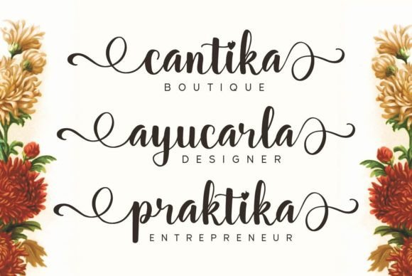 Valintya Font Poster 3