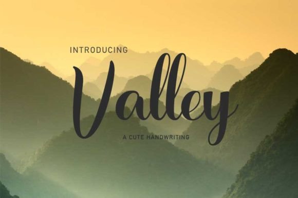 Valley Font Poster 1